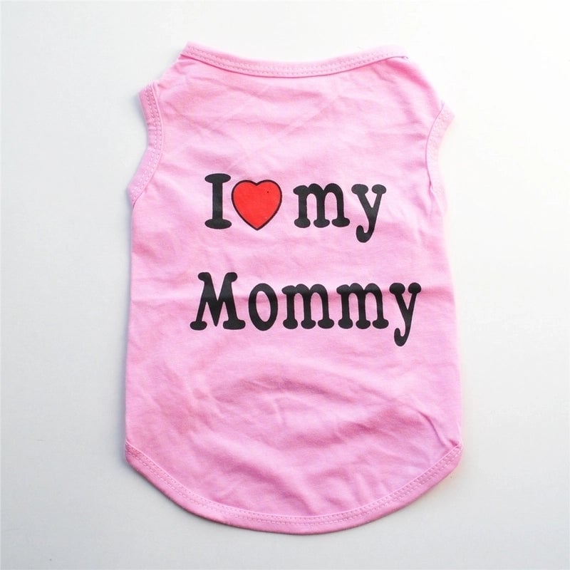 Casual Cotton Letter Pet Clothing