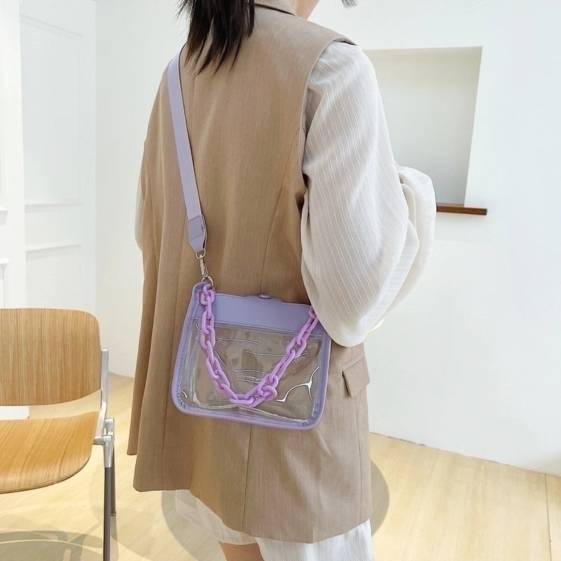 Women's Small All Seasons Pvc Streetwear Square Bag