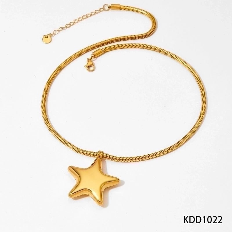 304 Stainless Steel 16K Gold Plated White Gold Plated Gold Plated Casual Minimalist Plating Heart Shape Pendant Necklace