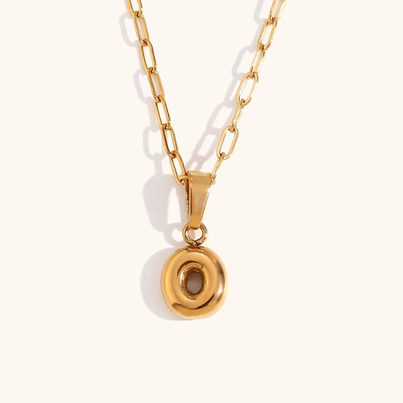 Minimalist Commute Letter Stainless Steel Titanium Steel Plating Gold Plated Pendant Necklace