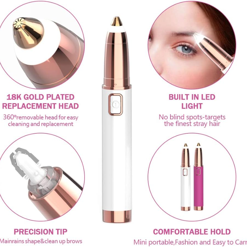 Eyebrow and Face Hair Remover . Rechargeable Hair Remover