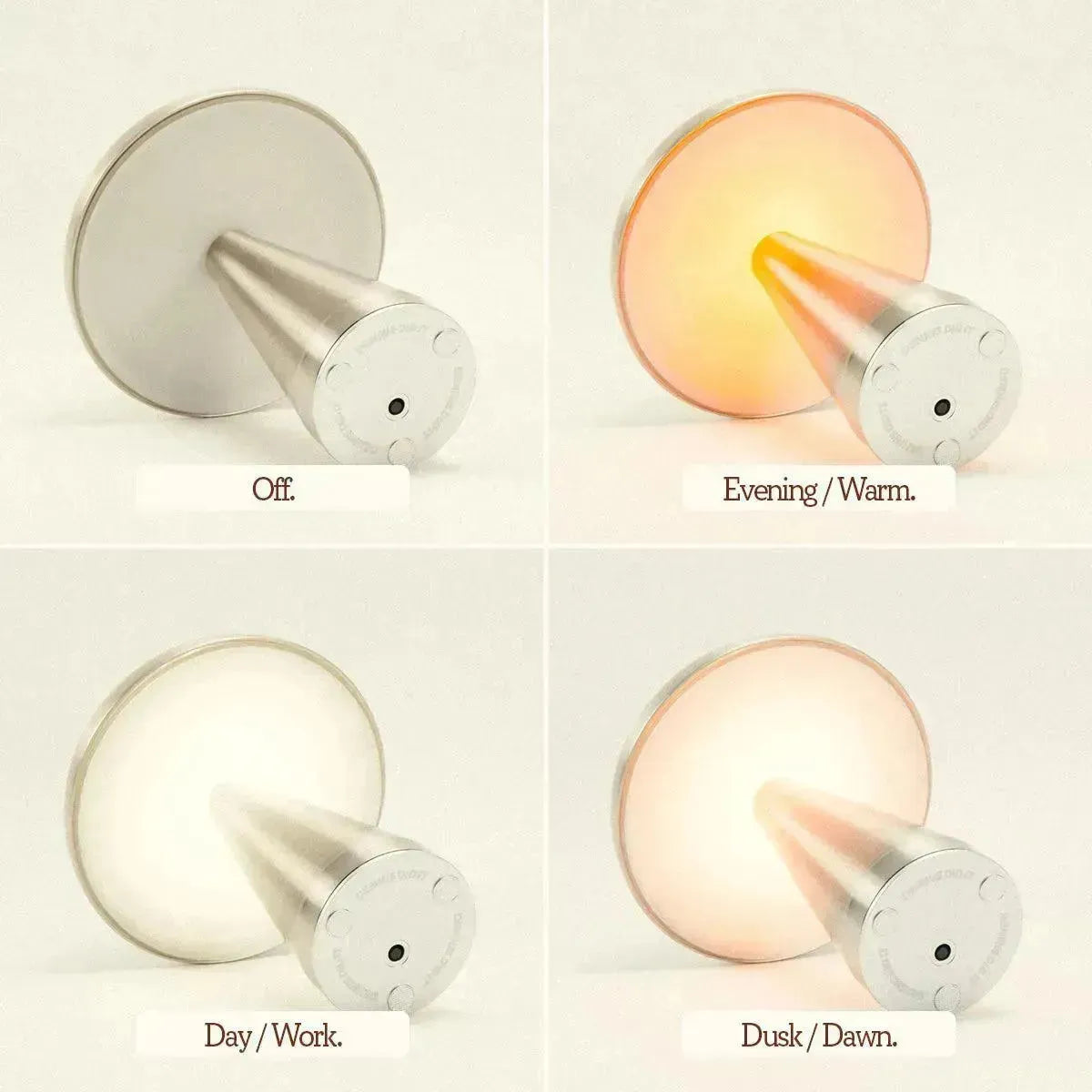 Portable Metal Touch Lamp | Brassy Gold