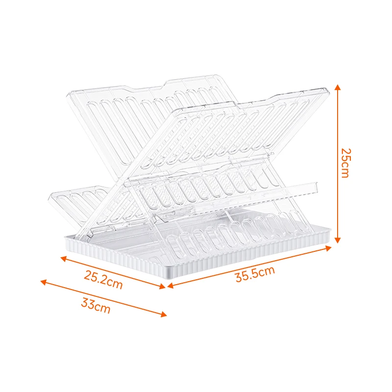 X Shape Household Kitchen Plastic Dish Drying Drainer Standing Storage Plate Organizer Rack