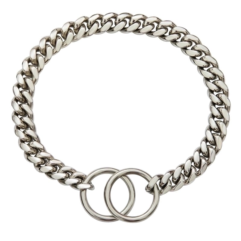 Casual Stainless Steel Solid Color Pet Collar
