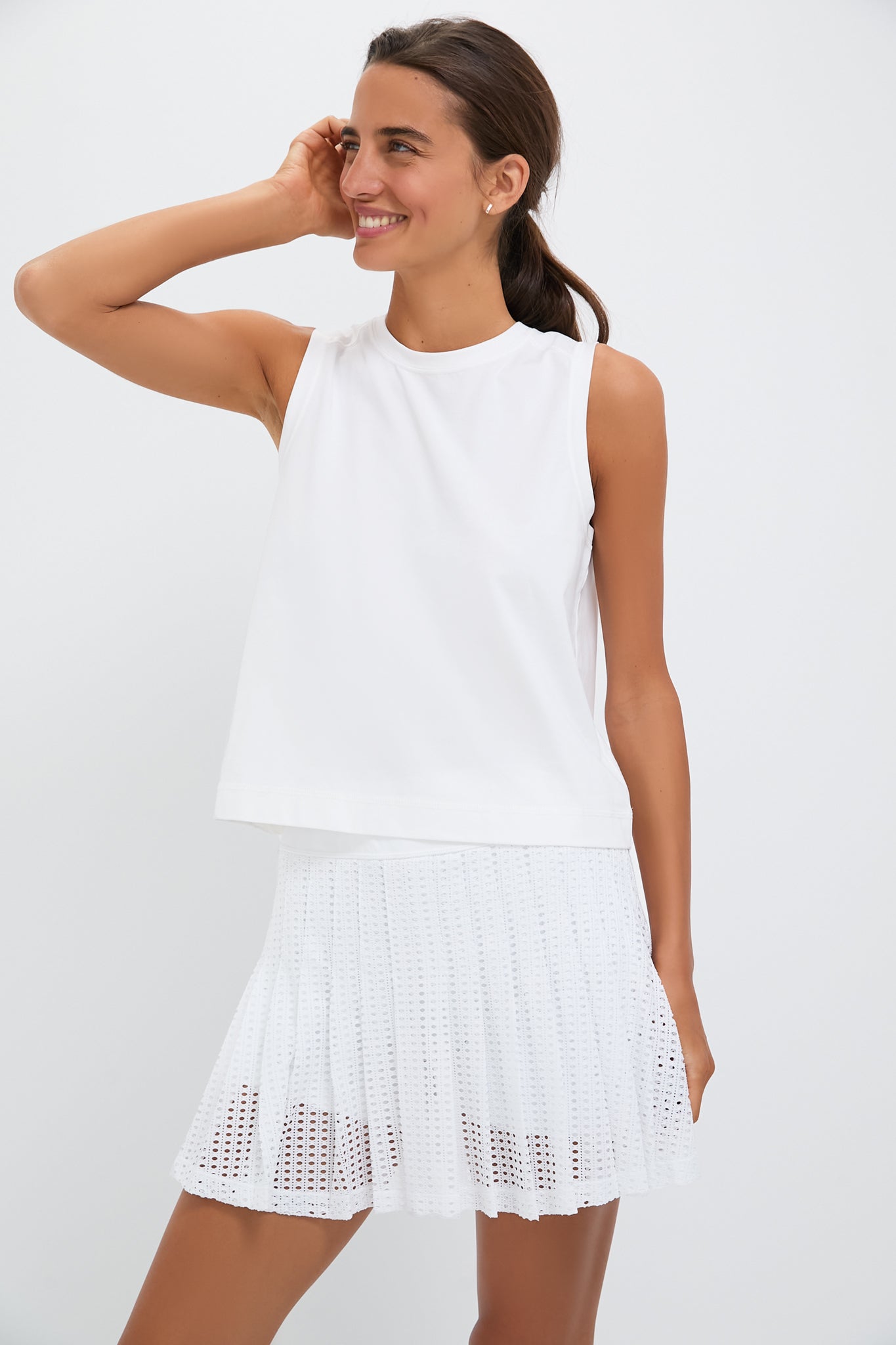 White Cotton Sasha Tank