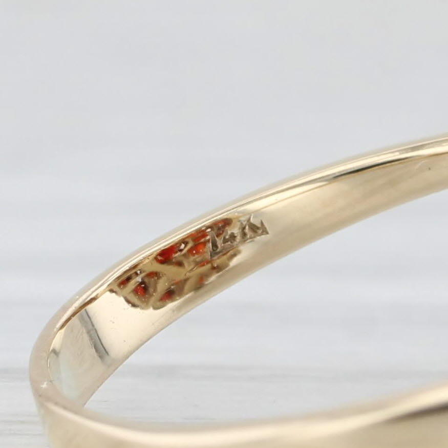 4.90ctw Garnet Cluster Ring 14k Yellow Gold Size 7.25 Cocktail
