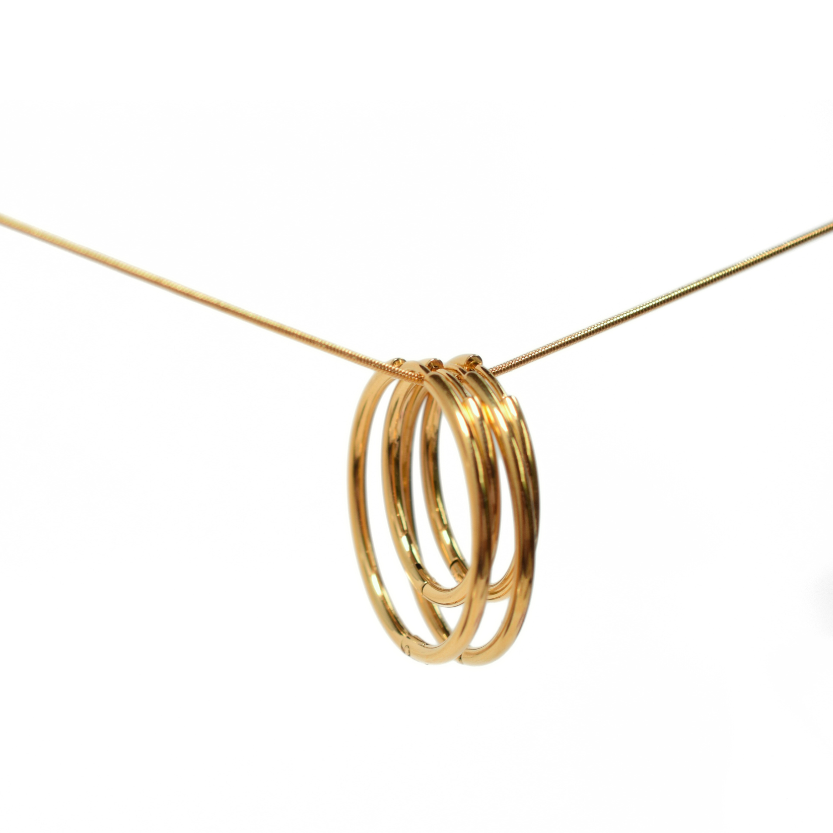 20mm slim style hoops - Gold