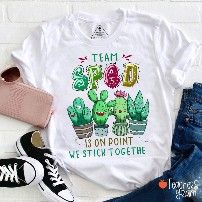 Team Sped Is On Point We Stich Together T-Shirt