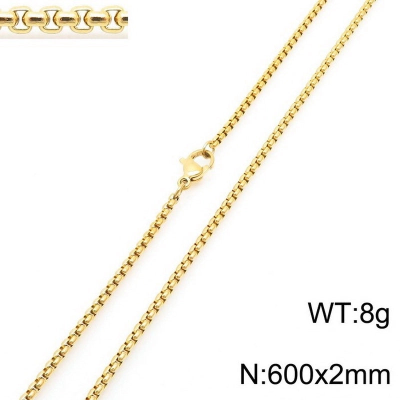 Minimalist Geometric Stainless Steel Plating Necklace 1 Piece