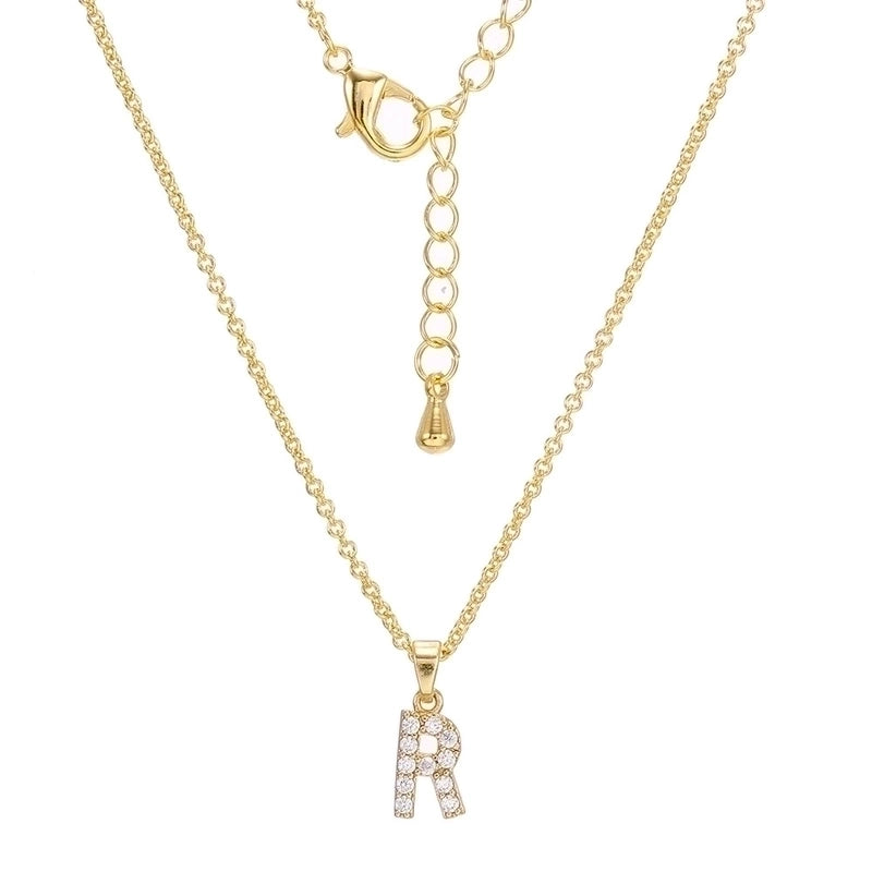Brass Cable Chain Letter Necklace