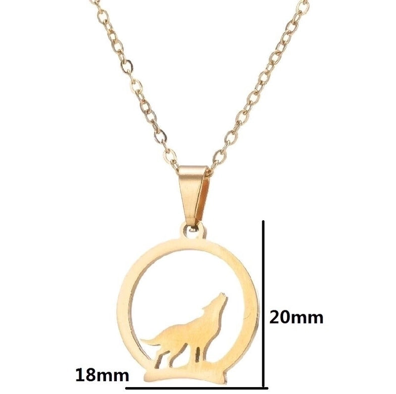 Fashion Geometric 201 Stainless Steel 18K Gold Plated Plating Stainless Steel Necklaces