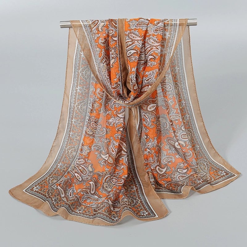 Women's Streetwear Solid Color Chiffon Scarves & Gloves