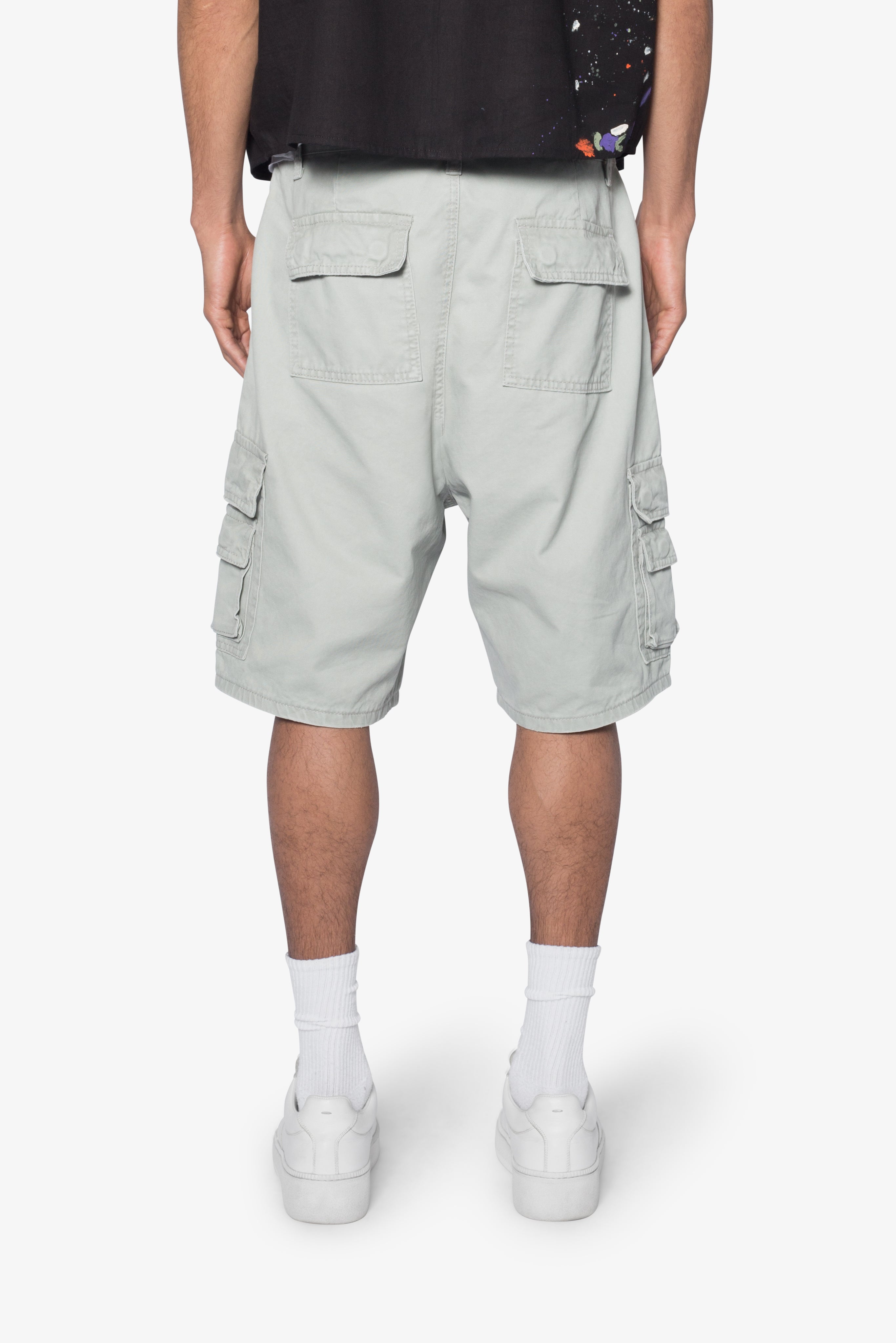 Multi Pocket Cargo Shorts - Grey