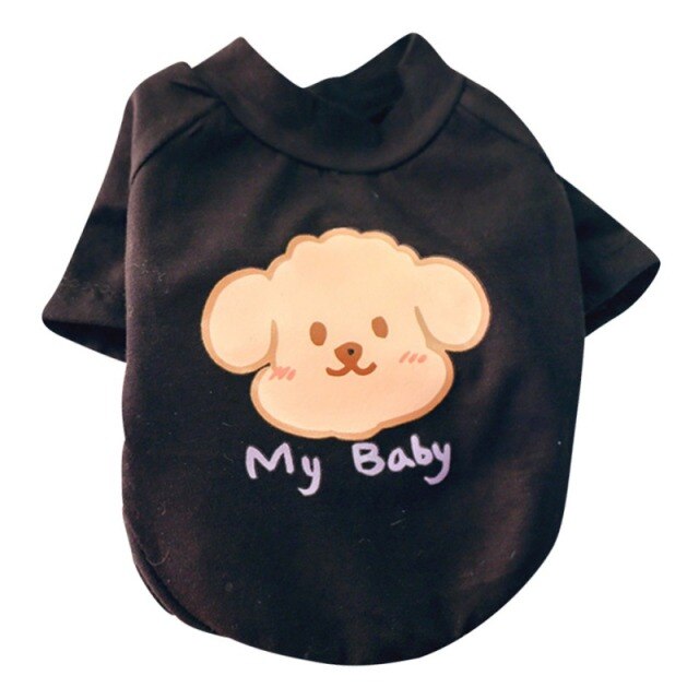 Cartoon Bear Cotton Dog Cat T-shirt