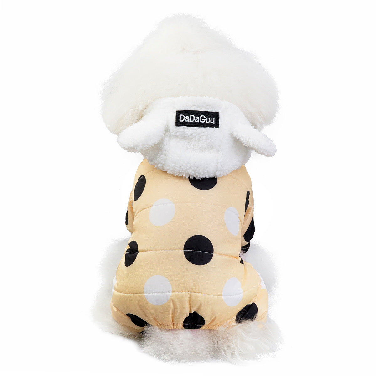 Warm Polka Dot Coat - Cozy Dog Winter Jacket