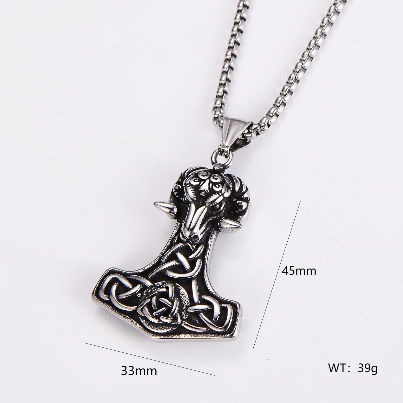 Aml Hot Selling Stainless Steel Biye Scissor Hand Football Triangle Dragonfly Accessories Pendant Necklace