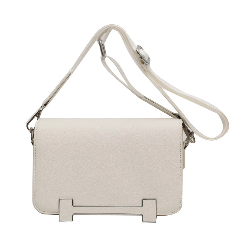 Women's Small Pu Leather Solid Color Elegant Square Magnetic Buckle Shoulder Bag Crossbody Bag