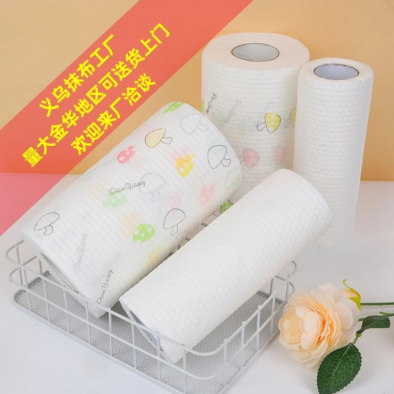A Generation Of Washable Lazy Dishcloth Kitchen Wet And Dry Dual-use Cleaning To Oil Paper Disposable Dishwashing Cloth