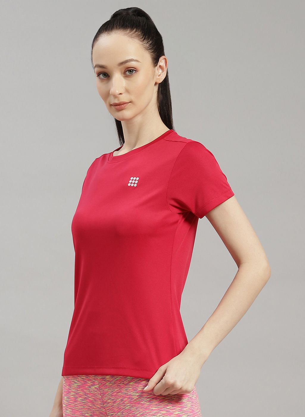 Women Red Solid Top