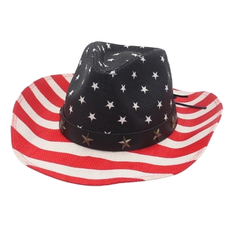 Unisex Fashion Star Straw Hat