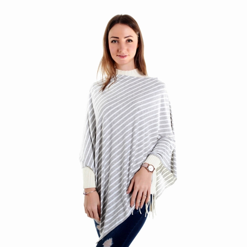 Shame Stripe Lactation Shawl Scarf Baby Cover Car Towel Nursing Scarf Anti-Light