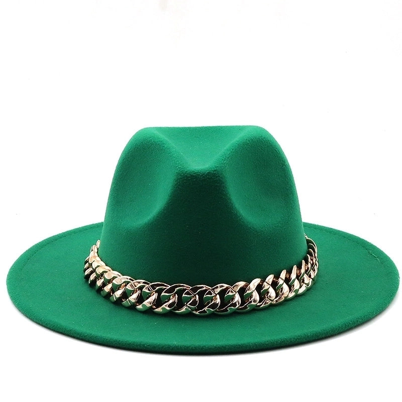 Accessories Woolen Big Brim Fashion Jazz Top Hats