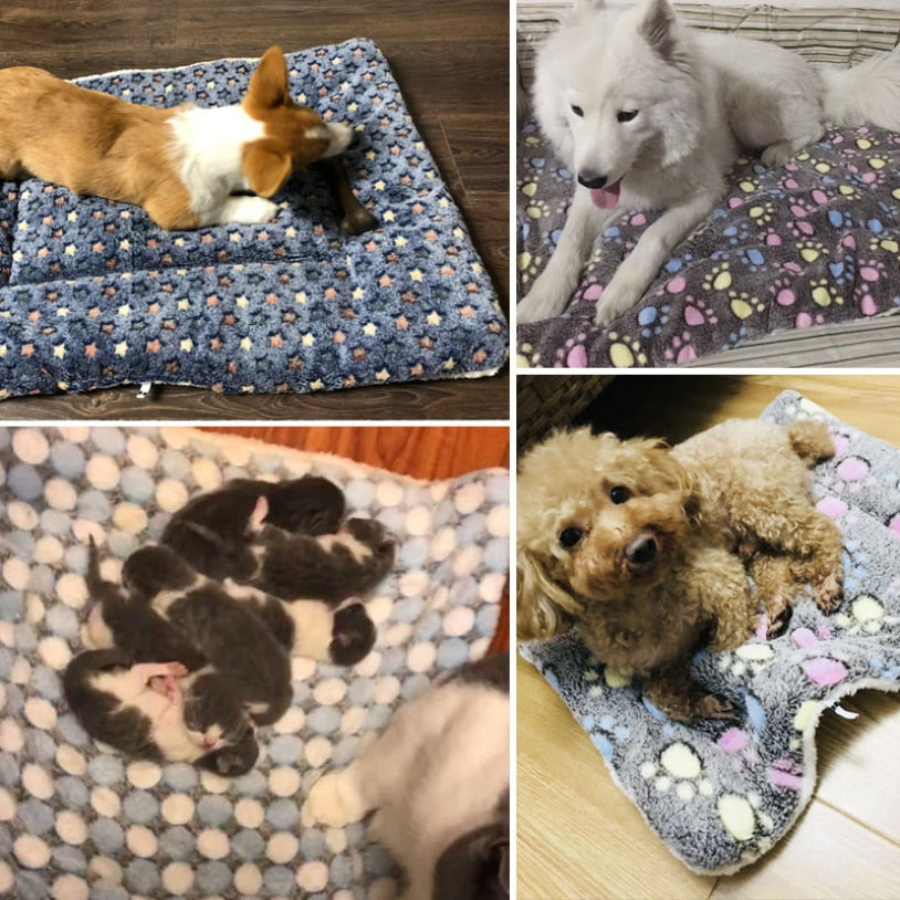 Star Pattern Dog Cat Blanket Bed