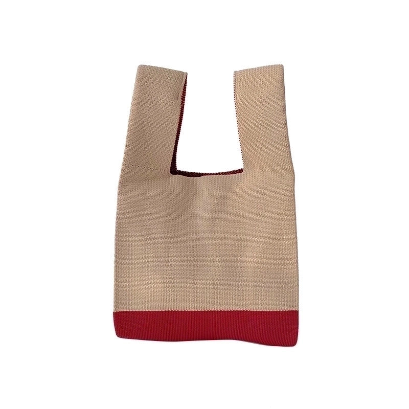 Women's Medium Polyester Color Block Beach Open Handbag