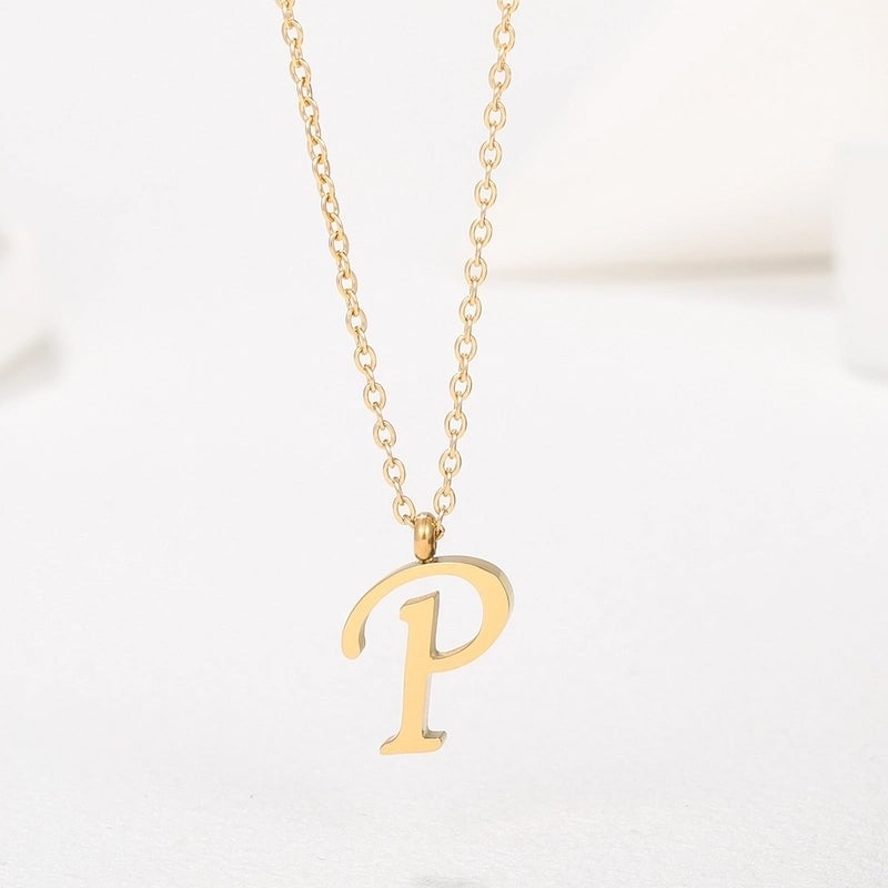 Minimalist Letter 201 Stainless Steel 18K Gold Plated Plating
