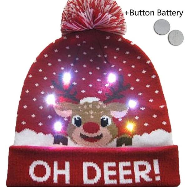 CHRISTMAS LED KNITTED BEANIES