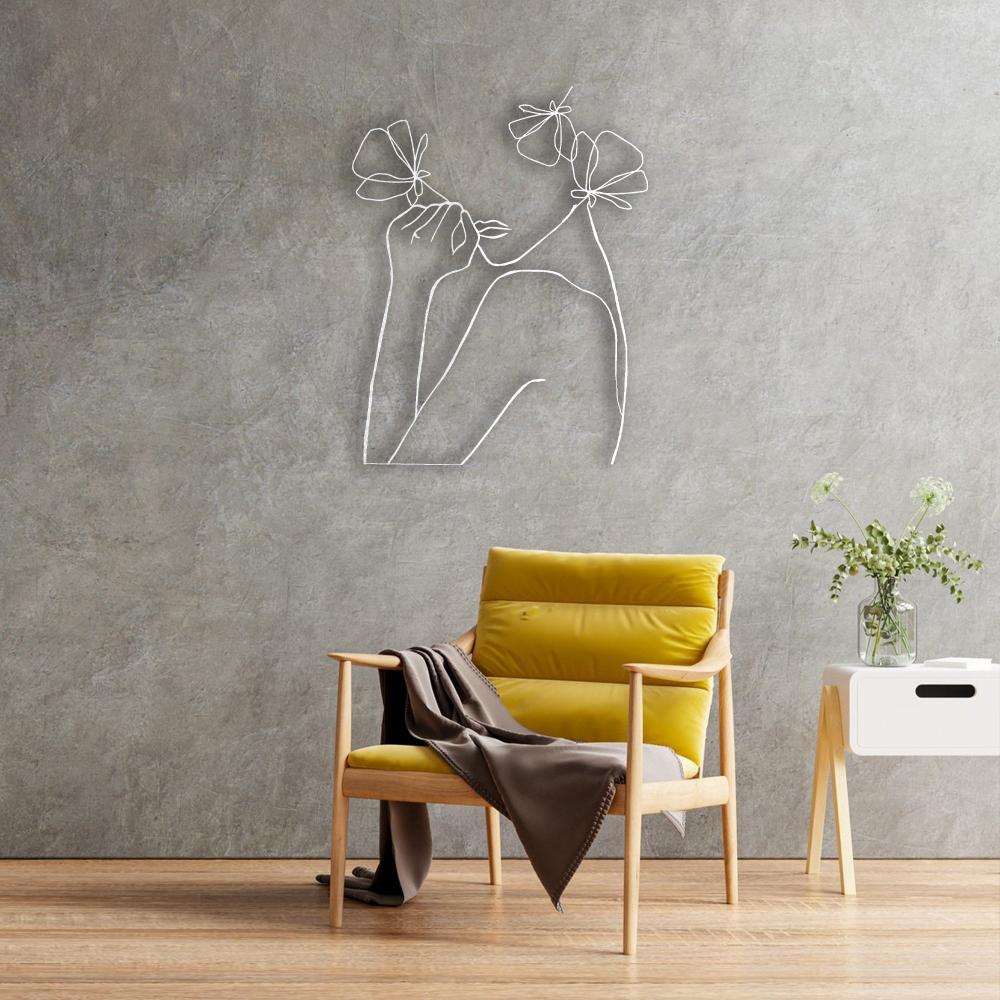 Ladies are Flowers Metal Wallart