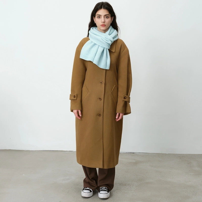 Women's Elegant Business Basic Solid Color Artificial Wool Scarf