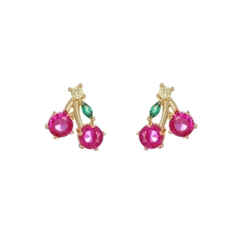 Whoesale Tropical Fruit Earrings Women's Diamond Earrings