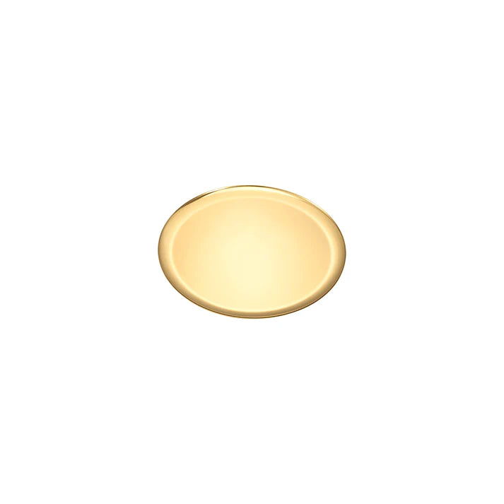 Luxurious SS Round Plate Gold 33 cm