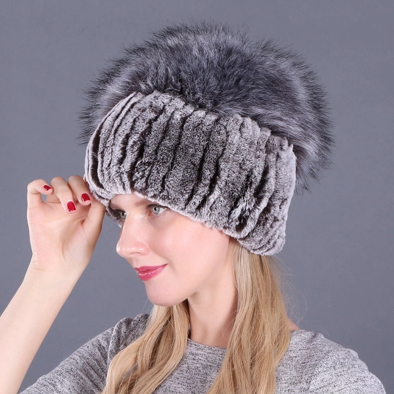 Women's Basic Solid Color Eaveless Wool Cap