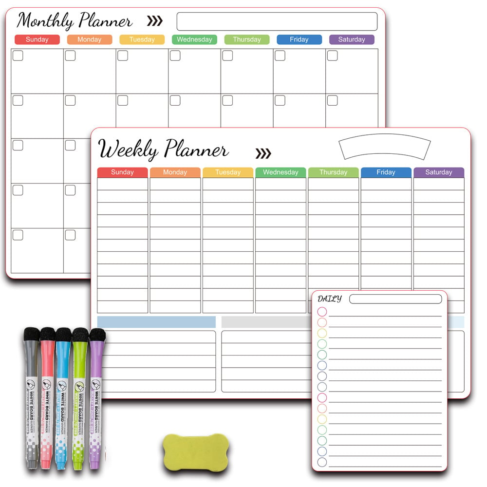 Magnetic Erasable Calendar Set