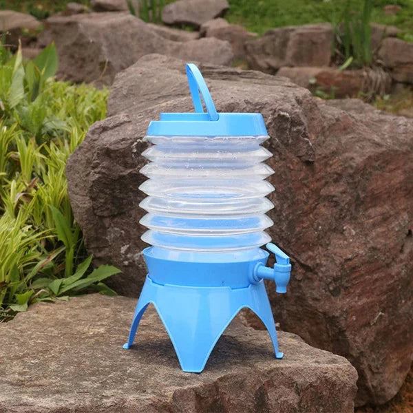 3.5L Foldable Water Dispenser Juice Beverage Dispenser With Tap Storage Bucket For Juice Drinks Water