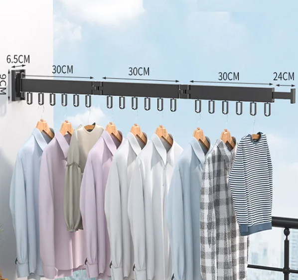 Tri-Folding Clothing Rack