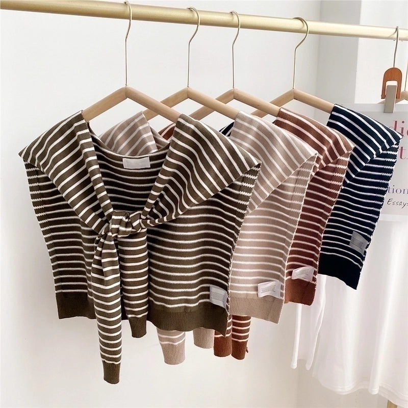 Women's Minimalist Stripe Polyester Scarf
