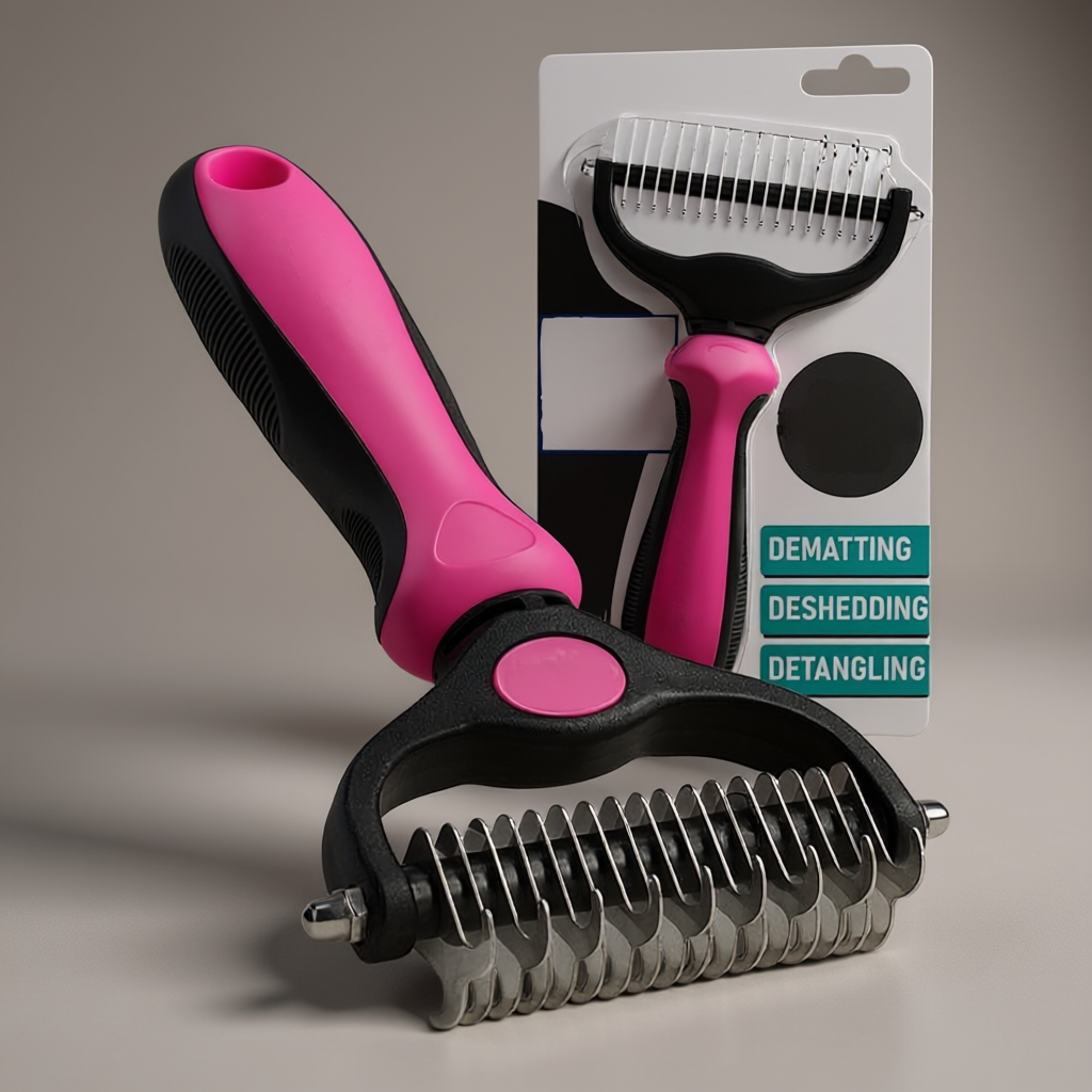 Double Sided Dog And Cat Grooming Brush