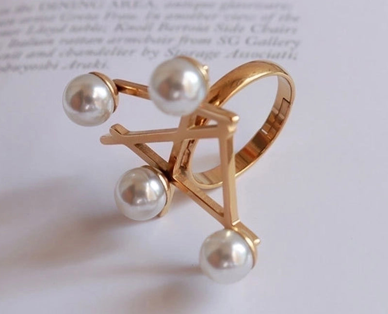 Fashion 304 Stainless Steel 18K Gold Plated No Inlaid In Bulk