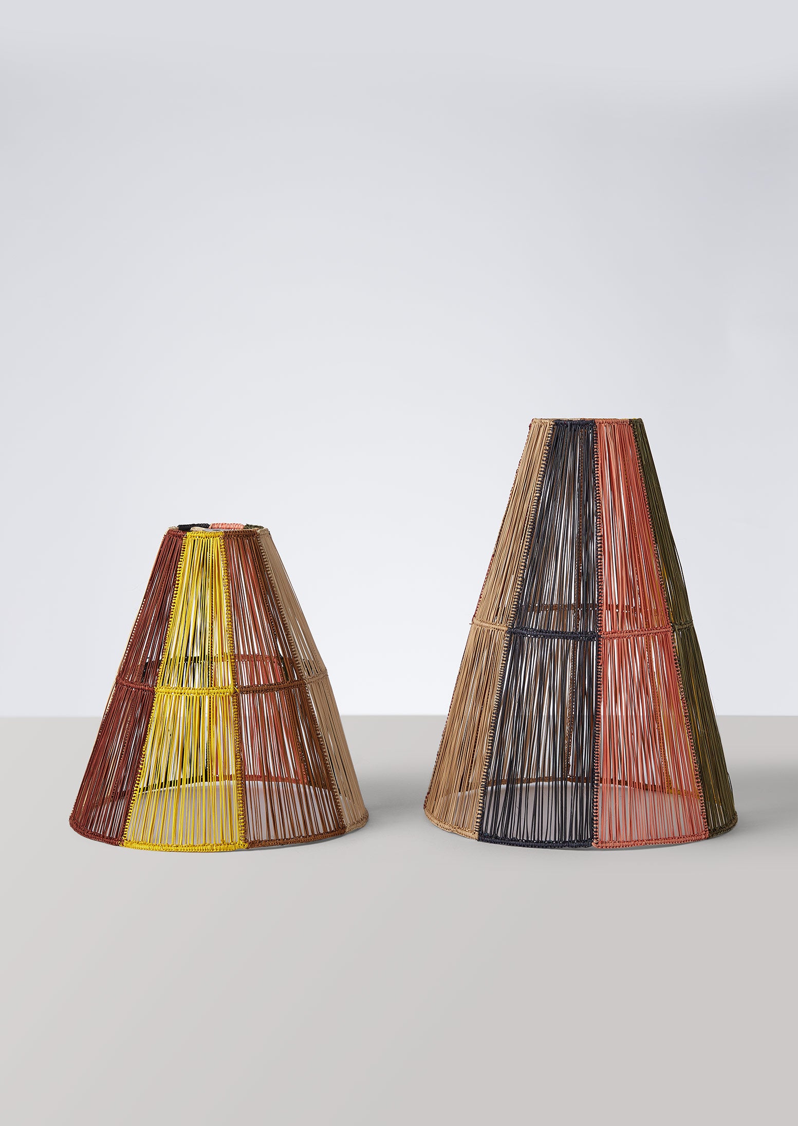 Handmade Large Iraca Lampshade | Multi