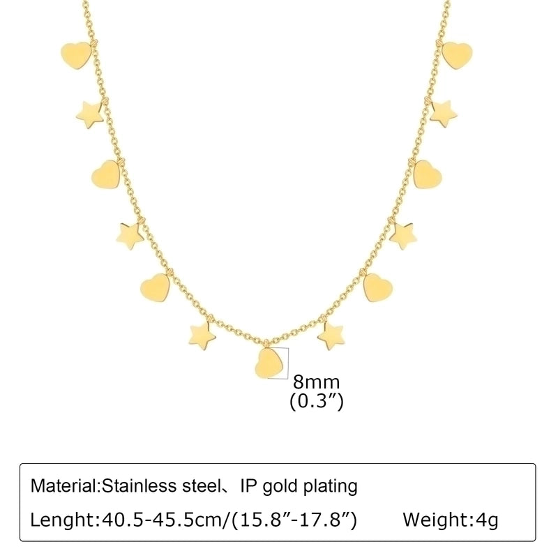 201 Stainless Steel Fairy Style Minimalist Plating Inlay Triangle Square Water Droplets Zircon Necklace