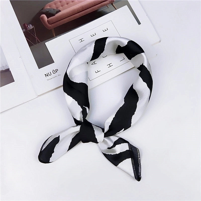 New Spring And Autumn Summer Small Silk Scarf Small Square Towel Women's Professional Variety Decorative Printed Scarf Scarf