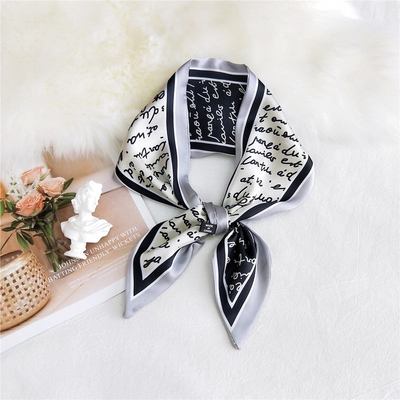 Double-sided Sharp-angled Silk Scarf
