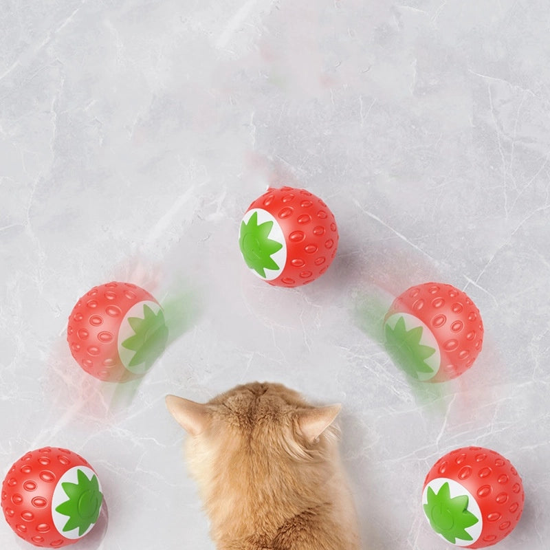 Casual Elegant Lady ABS Silica Gel Strawberry Pet Toys