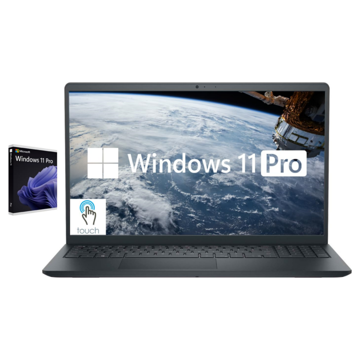 Dell Computadora portátil Inspiron Business con pantalla táctil de 15.6 pulgadas, 16 GB de RAM, 1 TB, Windows 11 Pro, procesador AMD Ryzen 5 7530U de 6 núcleos, pantalla LED FHD, lector de tarjetas de