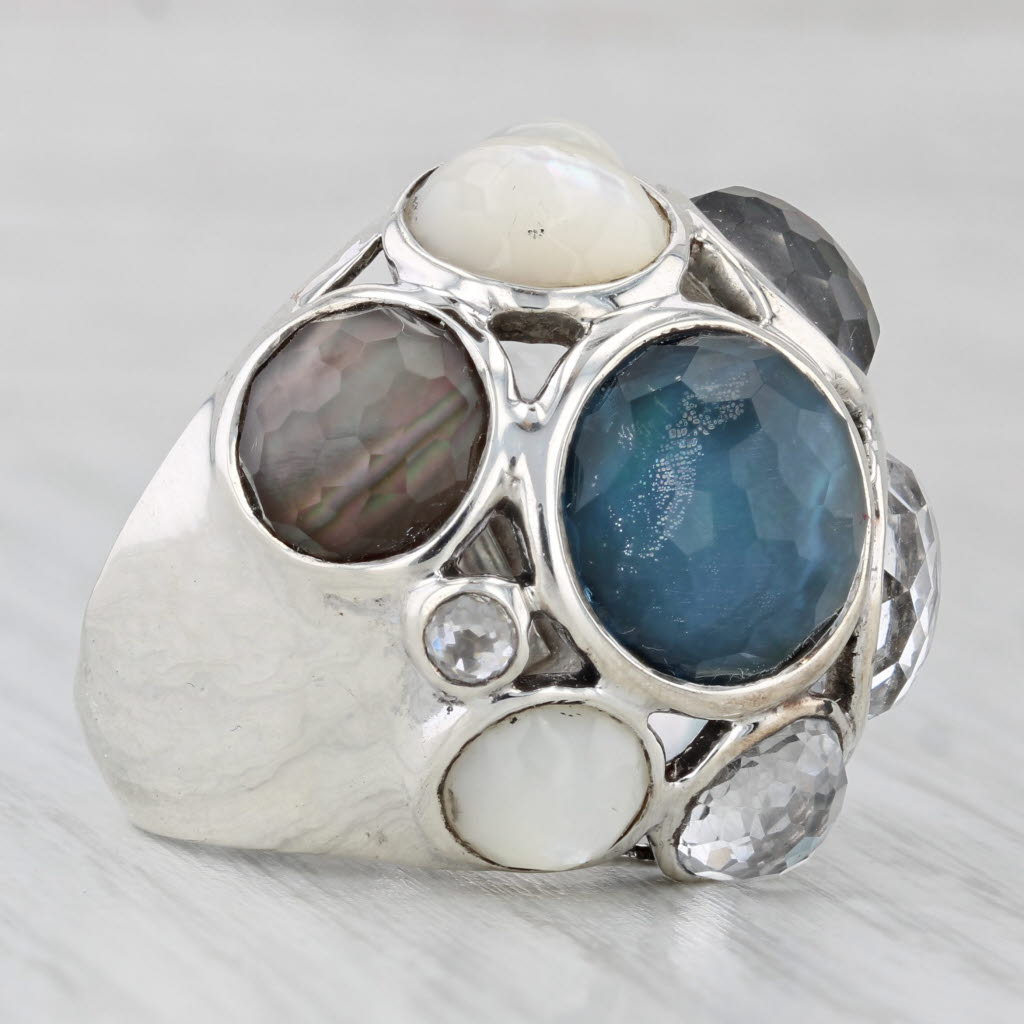 Ippolita Rock Candy Collection Ring Sterling Silver Mother of Pearl Quartz
