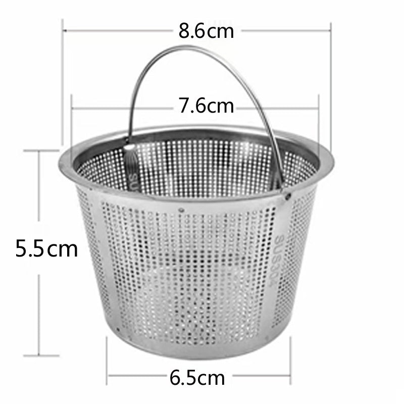 Kitchen Filter Drain Net Sink 304 Stainless Steel Filter Sink Garbage Artifact Sewer Drain Funnel