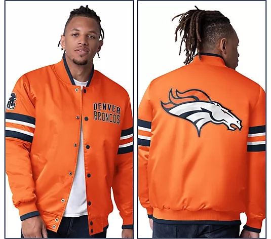 🔥Buy 2 for only $55🎁Buy 2 Get 2 Free🏈NFL Starter Satin Twill Snap Front Jacket